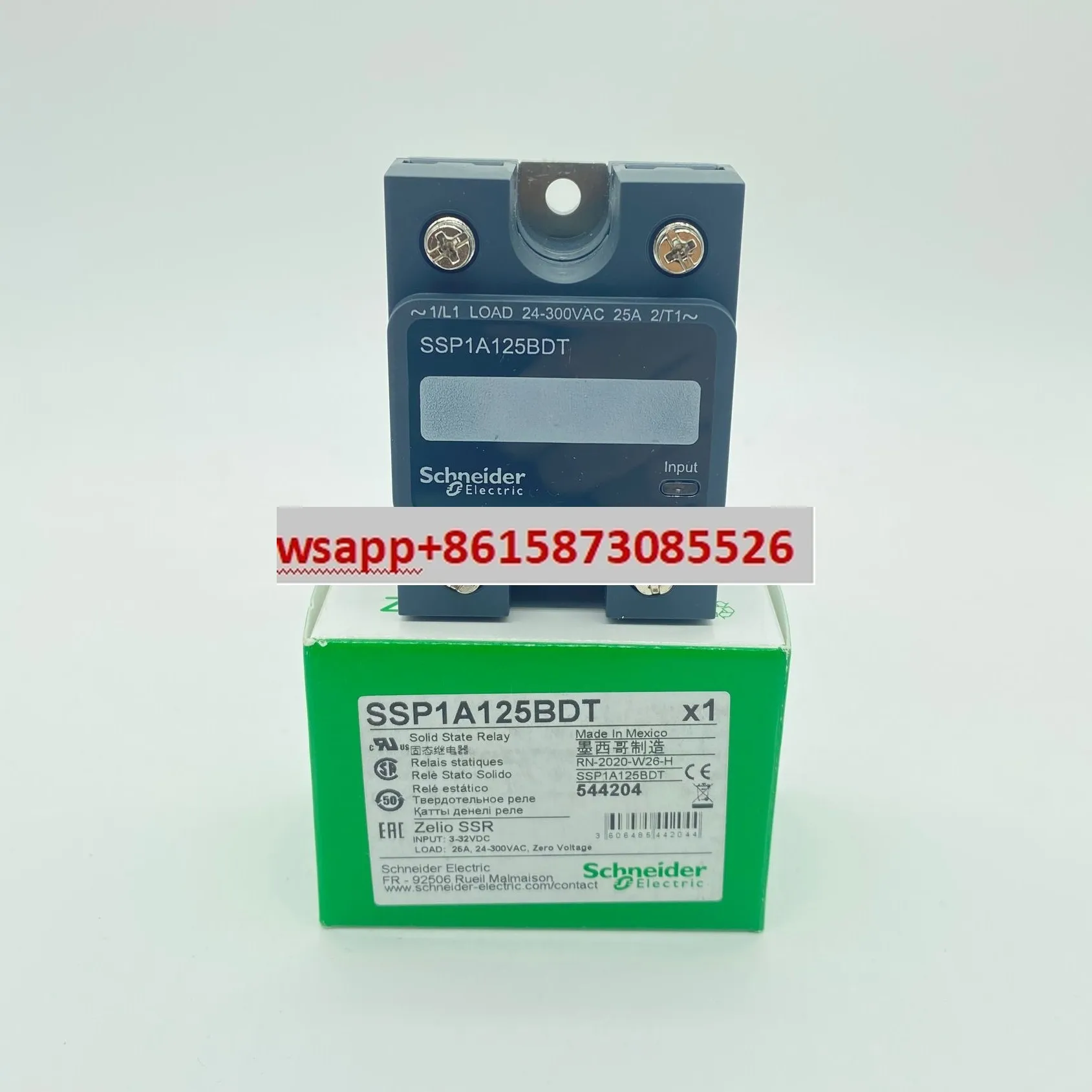 

SSP1A125BDT single phase 25 amp solid state 24-300VAC control voltage 3-32VDC