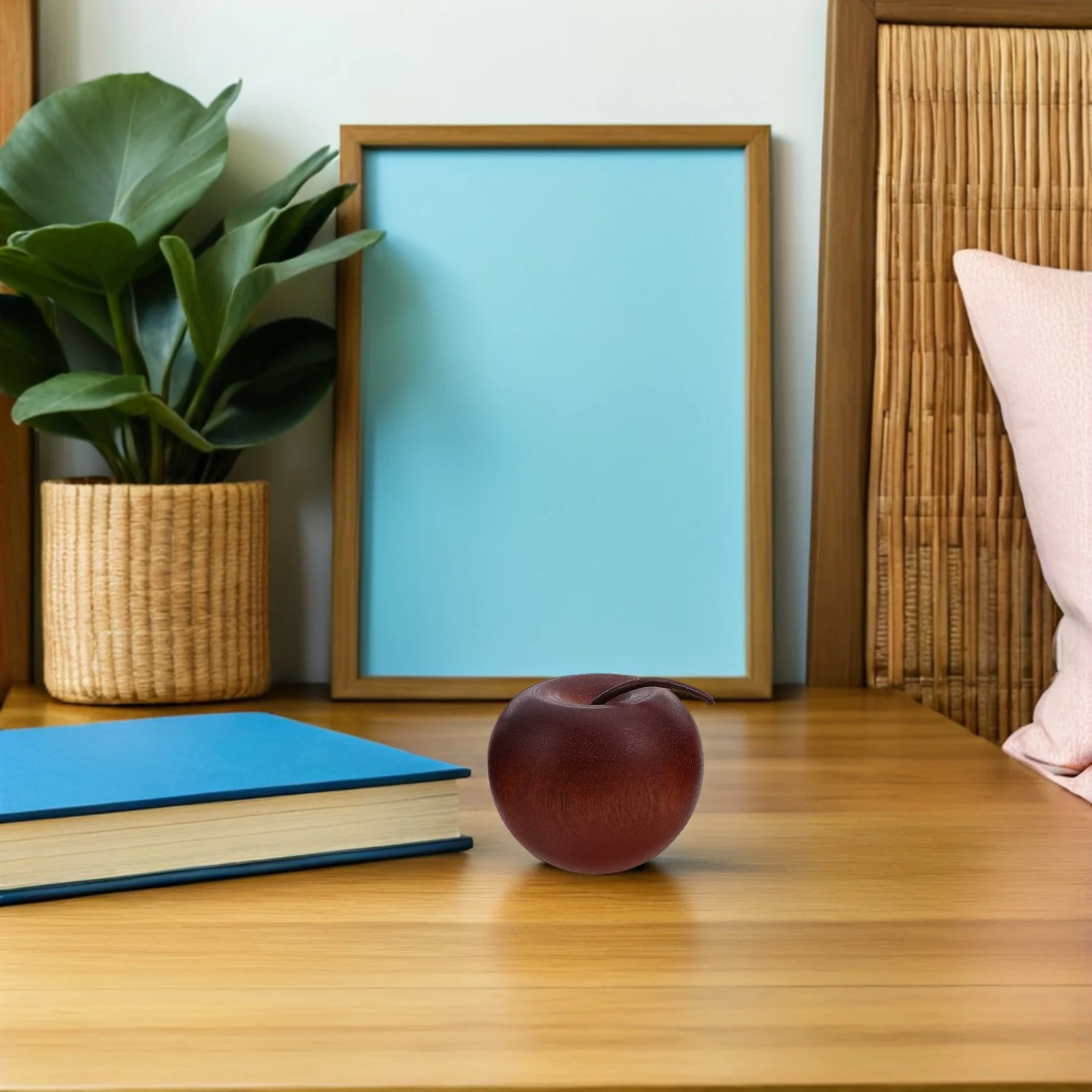 

3Pcs Wood Fragrance Diffuser Set - Compact Apple Design Solid Wood Essential Oil Diffuser for Office Bedroom Home Decor