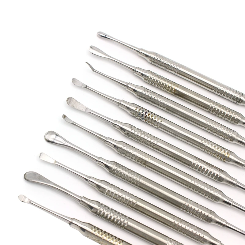 Dental Periosteal Separator Instrument Set Implant Flap Turner Periodontal Membrane Stripper Gingival Exfoliation Scaler Tools