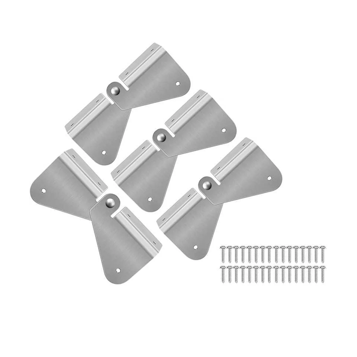 4PCS Gutter Extension Hinge Also Includes Screws Easy DIY Installation on Any Size Rectangle or Square Downspout