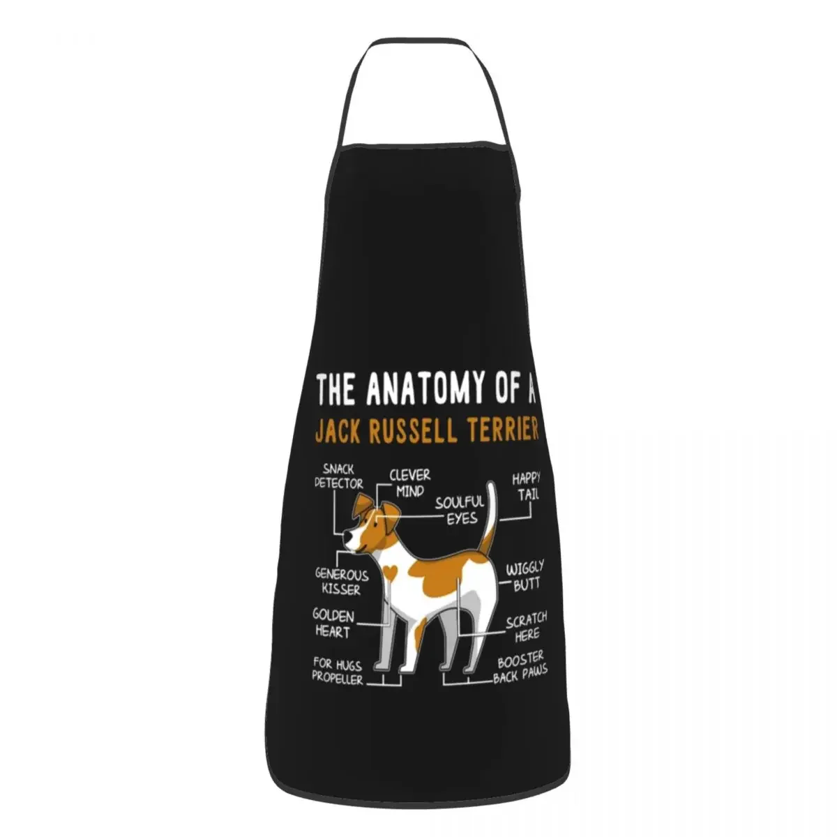 Jack Russell Terrier Dog Anatomy Apron Women Men Unisex Bib Animal Cooking Kitchen Tablier Cuisine Chef Baking