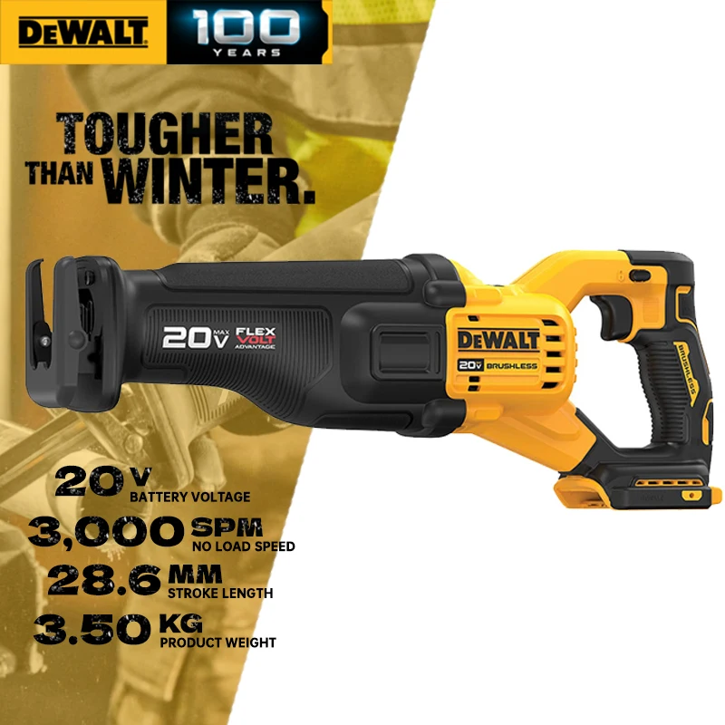 

DEWALT DCS386B 20V MAX Reciprocating Saw Cordless FLEXVOLT Advantage Brushless Motor Speed Adjustable Saber Saw Machine DCS386