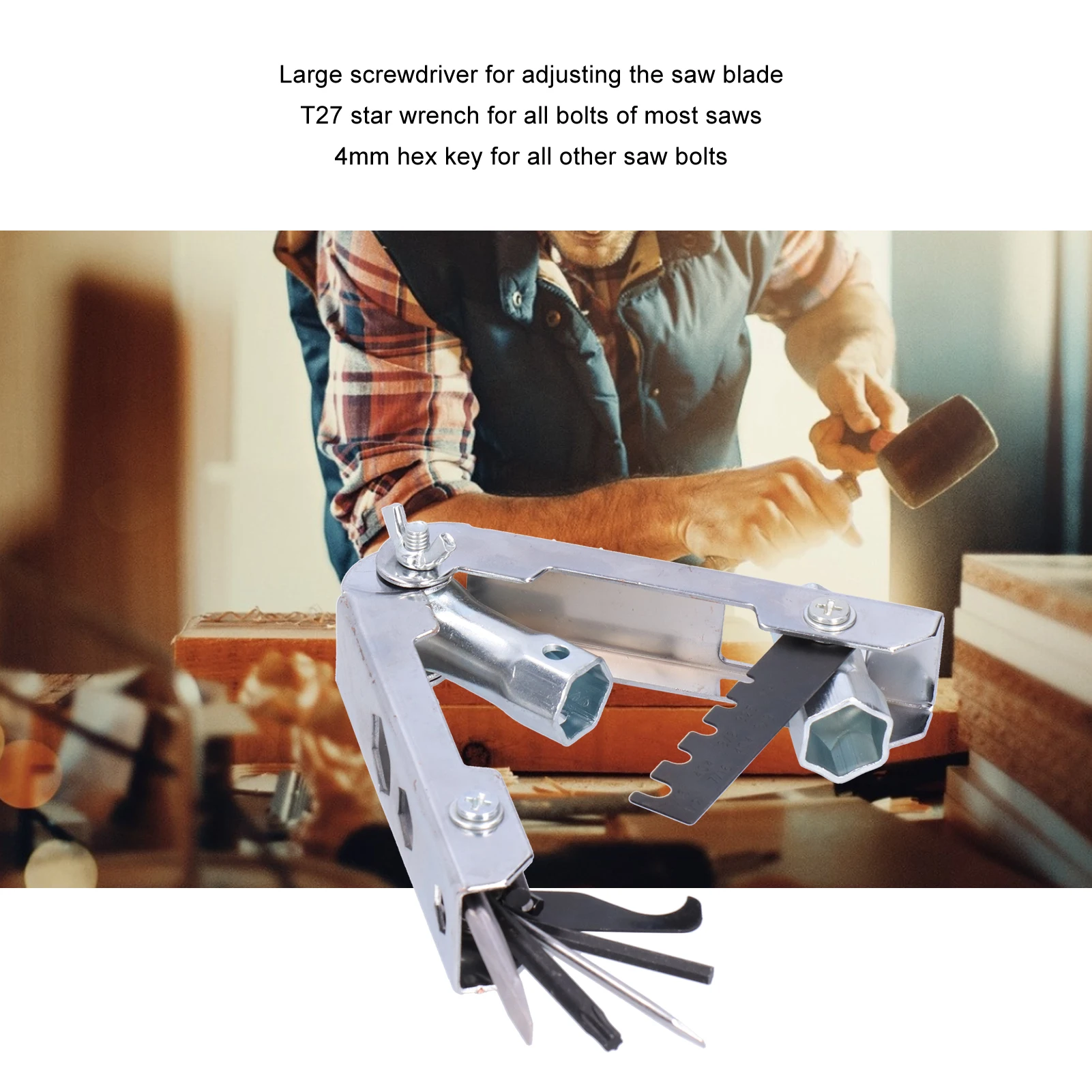 Chainsaw Multi‑Tool Chainsaw Multi‑Tool Combination Kit Foldaway  Hardware Hand Operated Tools 705‑ Hardware