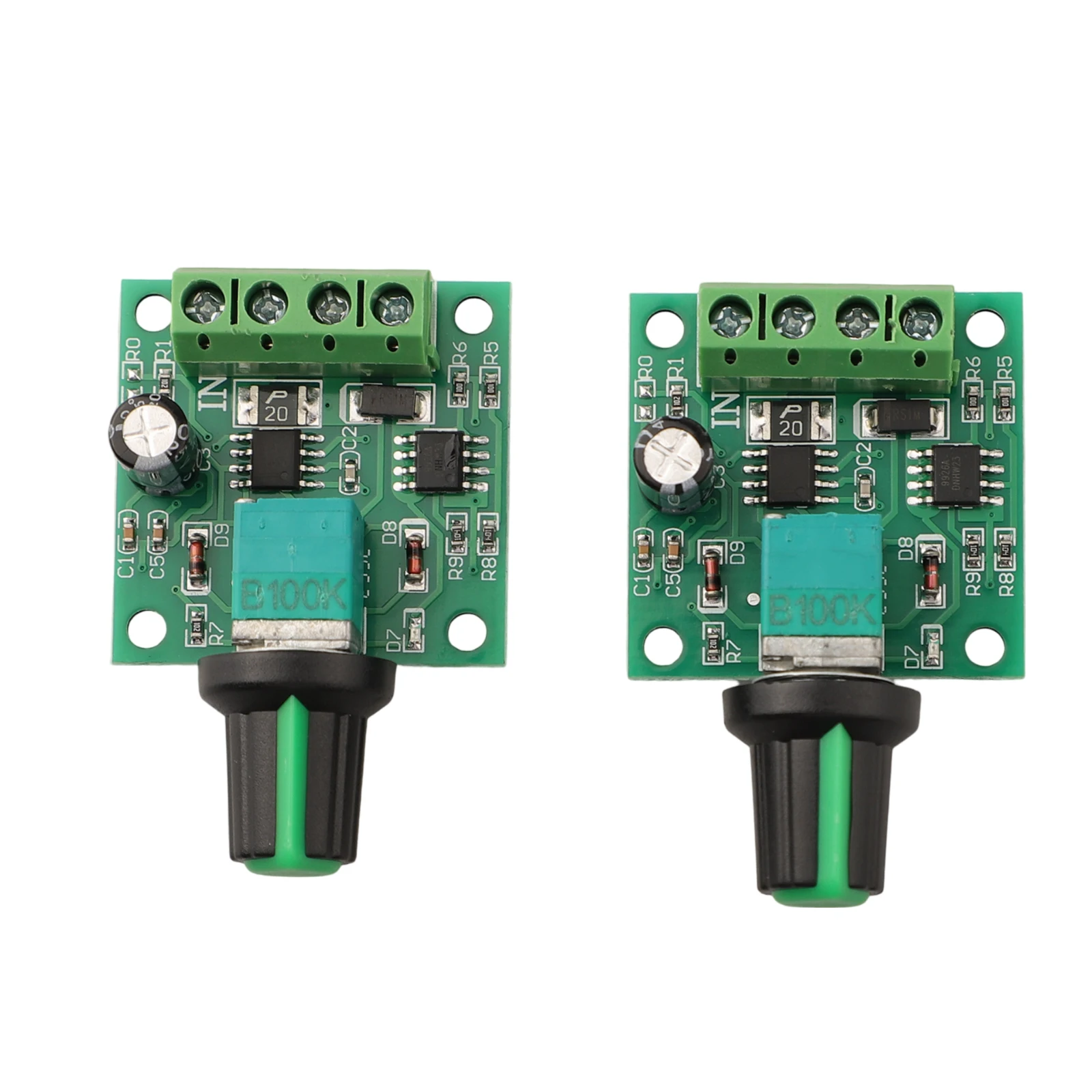 2A Motor Controller DC LED Dimmer Self Restoring Fuse Adjustable Duty Cycle Plastic Shell Size Approx 32 32 12mm