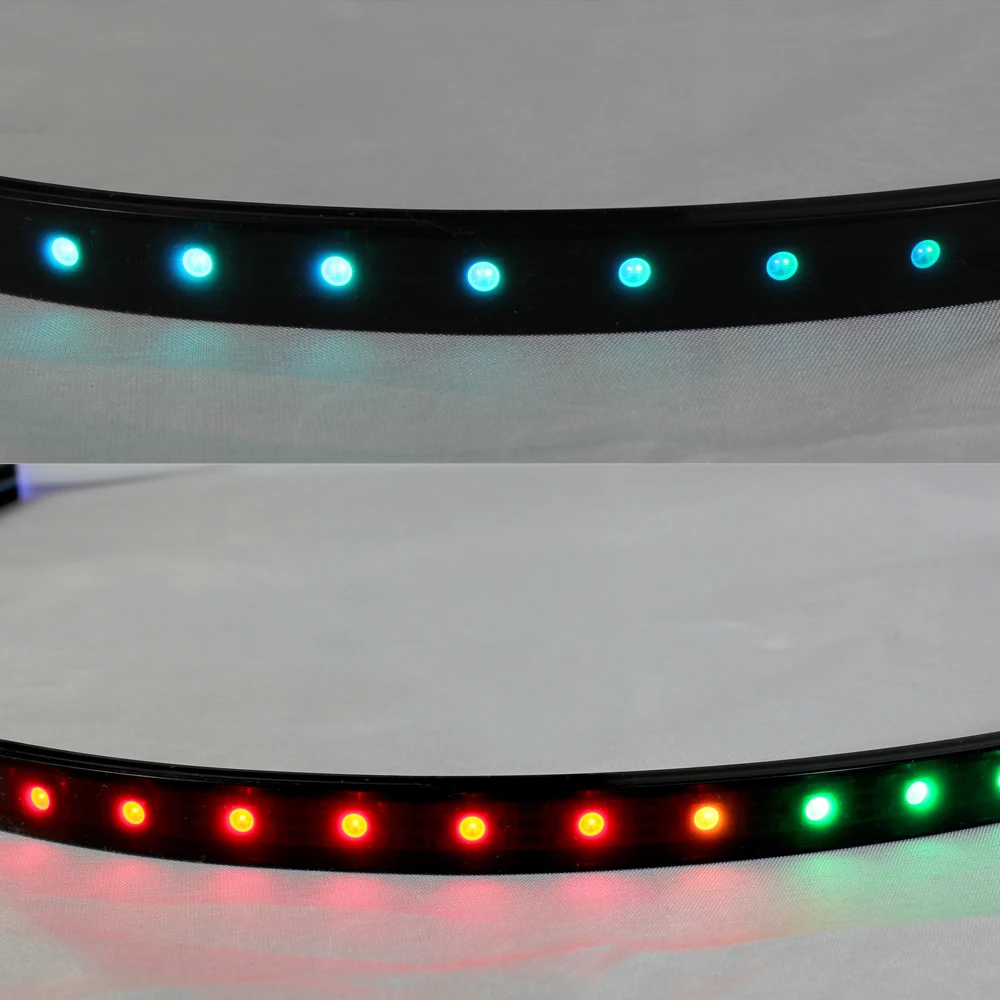 Schwarze LED-Neonröhre, Silikagel, weich, flexibel, IP67, wasserdicht, für 10 mm Leiterplattenbreite WS2812B SK6812 WS2811 5050 RGB SMD-Streifenlicht – Detail 5
