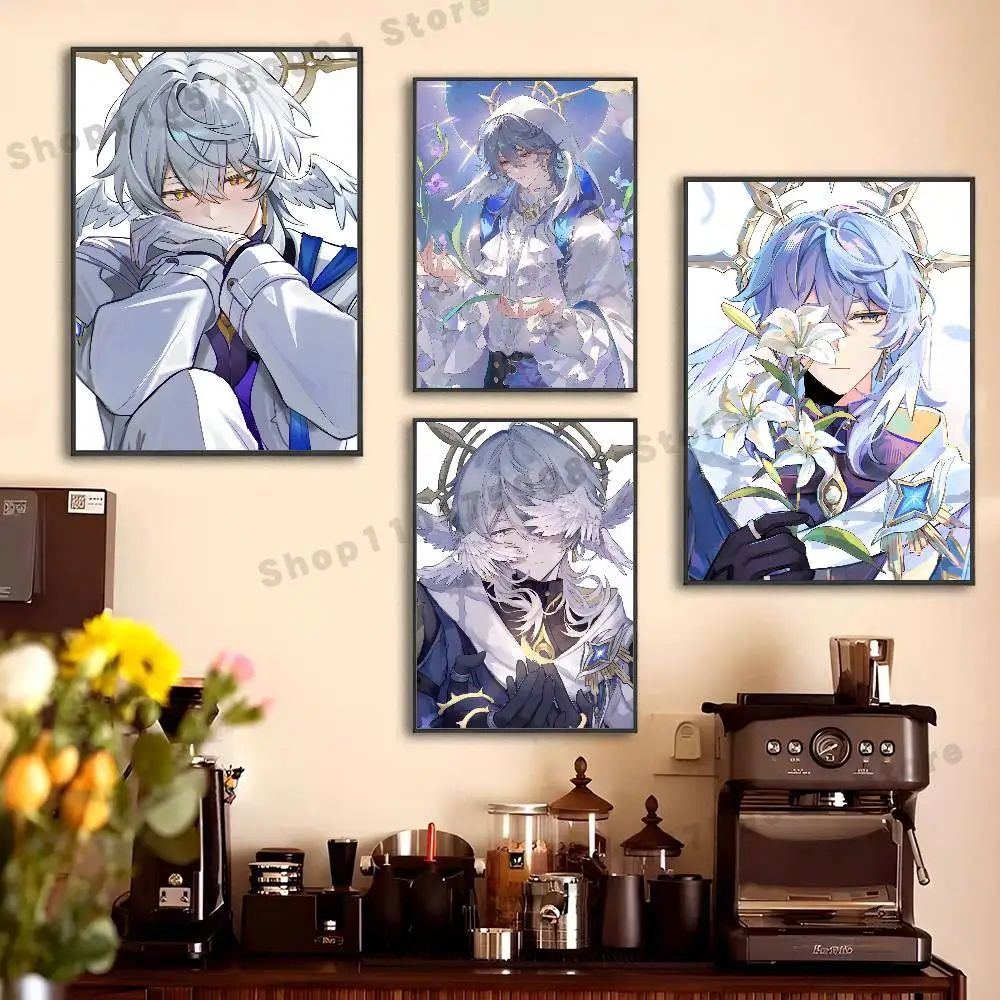 Sunday HSR Game Cartoon Poster For Wall Prints for Living Room Bedroom Office Home Decoration Gift