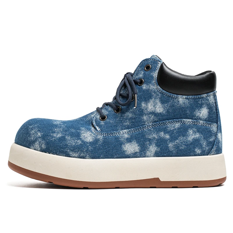 

VIPOL High-quality casual high-top men's sneakers for autumn, a niche and fashionable denim big-headed men's boot