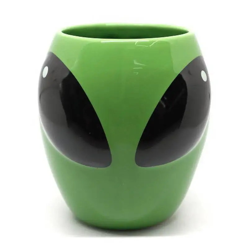 Creative Green Alien Ceramics Mugs coffee mug Milk Tea office Cups Drinkware the Best birthday Gift with Gift Box for Friends