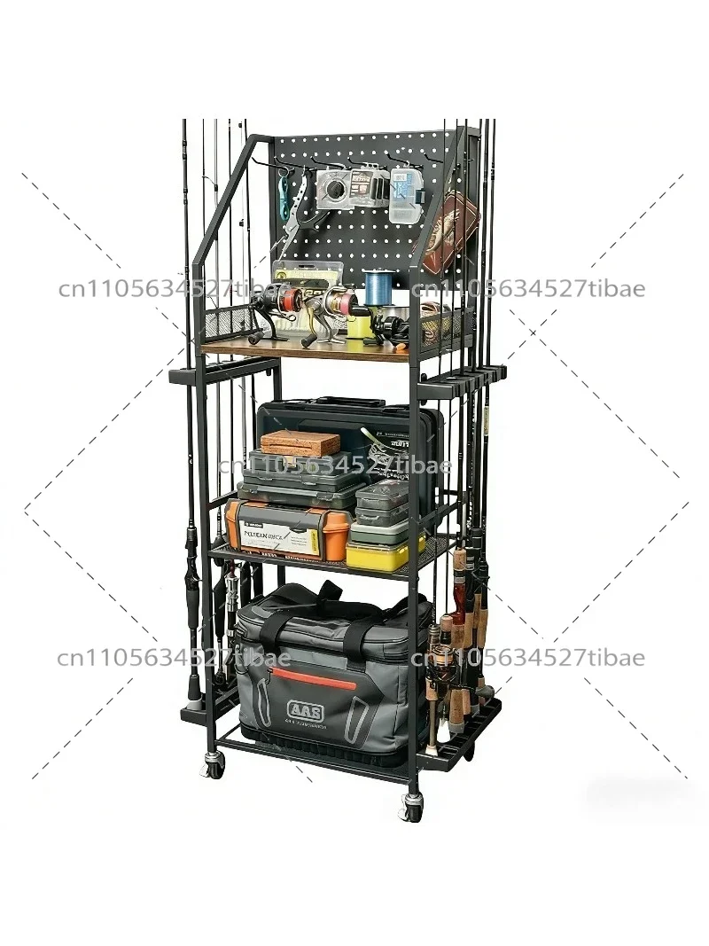 Multi-Layer Storage Rack Tool Wall Mounted Heavy Duty Steel Organizer for Kitchen Bathroom Garage - Adjustable Shelf Home Storag