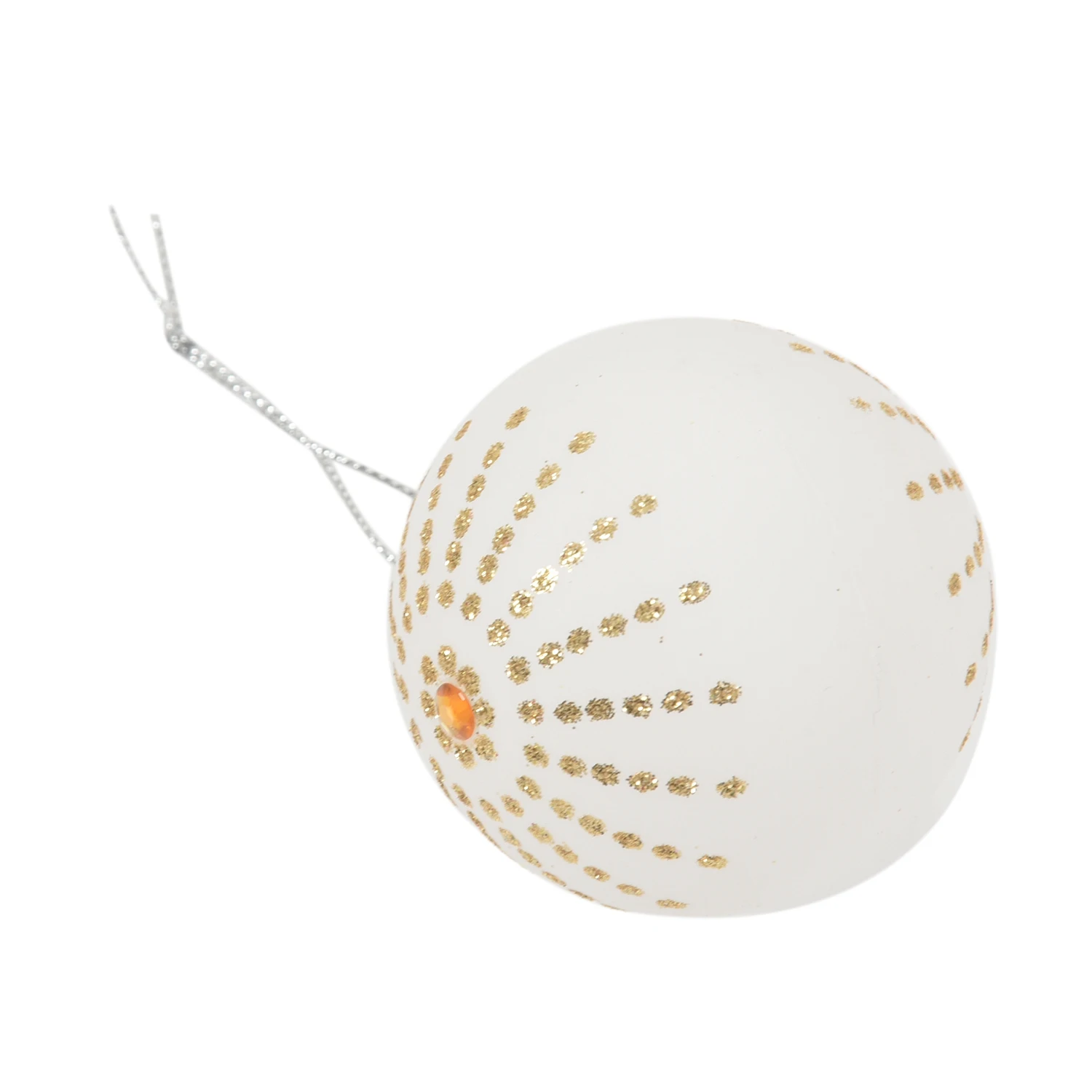 30Pcs Christmas Tree Decor High Qulity White Gold Ball Ornament Bauble Party Hanging Ball for Home Christmas Decorations