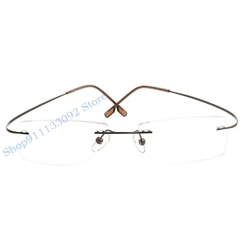 

H9ED FASHE METAL MEATLE RIMLEST Eye Glasses Eyeglass Frame Spectacle рамы