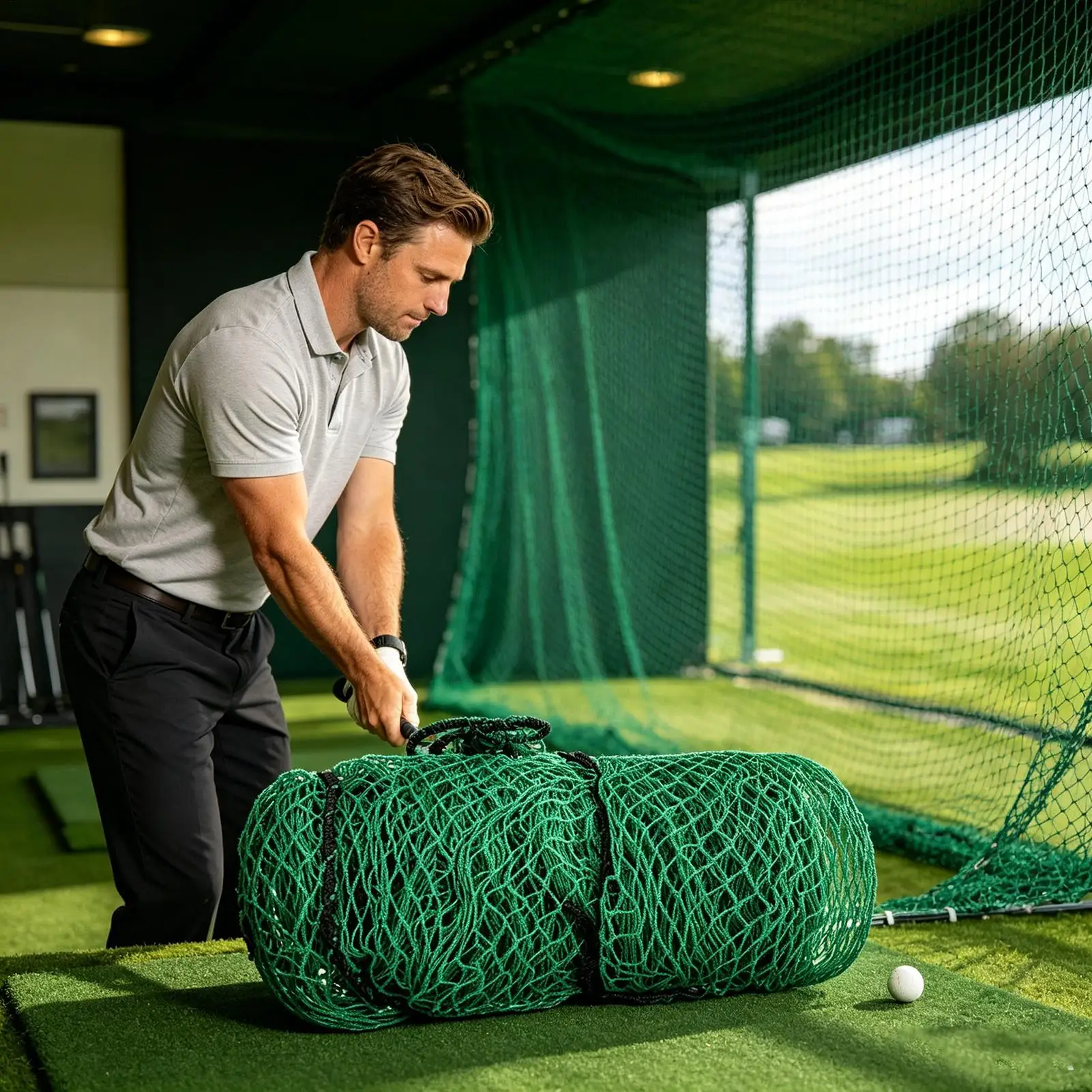 Backyard Golf Net Heavy Duty Indoor Swing Chipping Golf Nets For Backyard Practice For Men Women Adults Golfer Sports Game Home - view 4