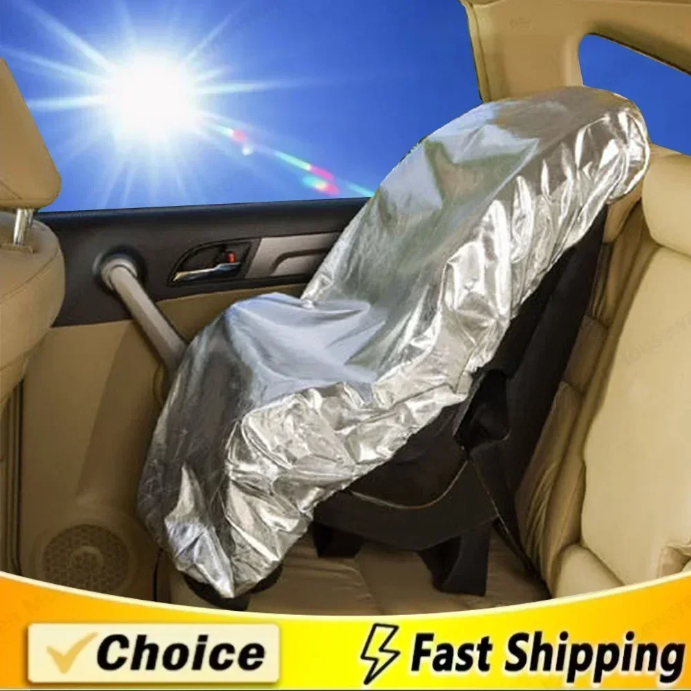 Children's Car Safety Seat Sunshade Baby Kid Dust Cover Sunscreen Blocking Ultraviolet Heat Insulation Seat Cover