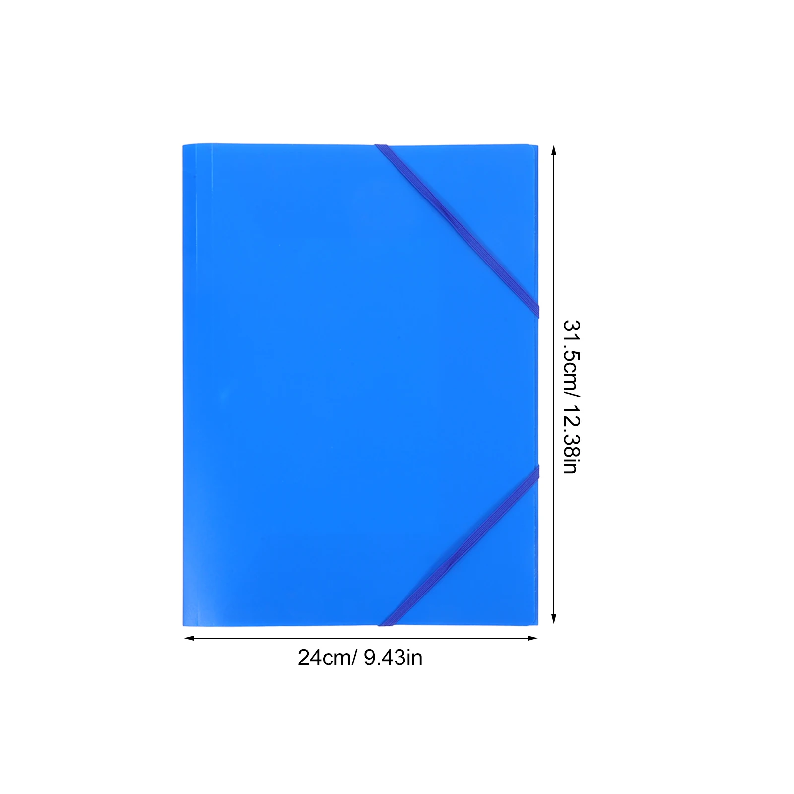 Cartella organizer per documenti pieghevole da 3 pezzi con fascia elastica Organizzatore di archiviazione di documenti importante per la scuola multifunzionale