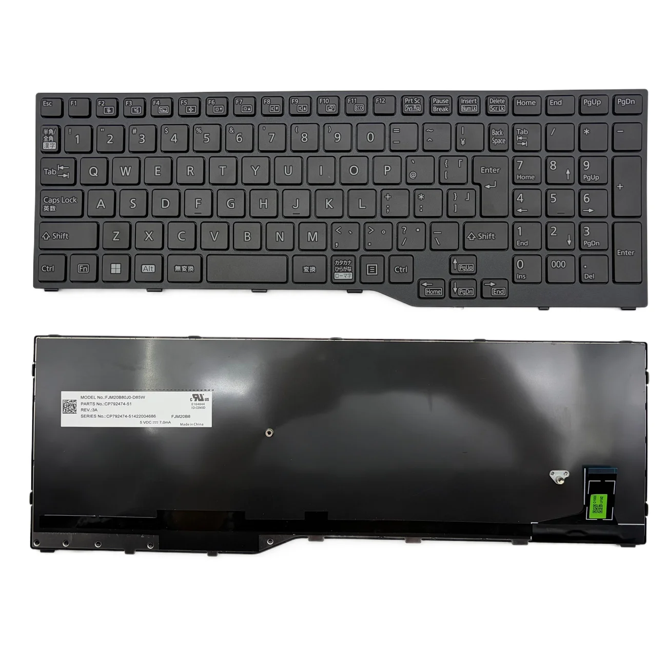 UK/US-Int/Germany/Portuguese/Japanese Black Keyboard For Fujitsu LifeBook A3510 A3511 FJM20B86GB3D85 CP799807-51