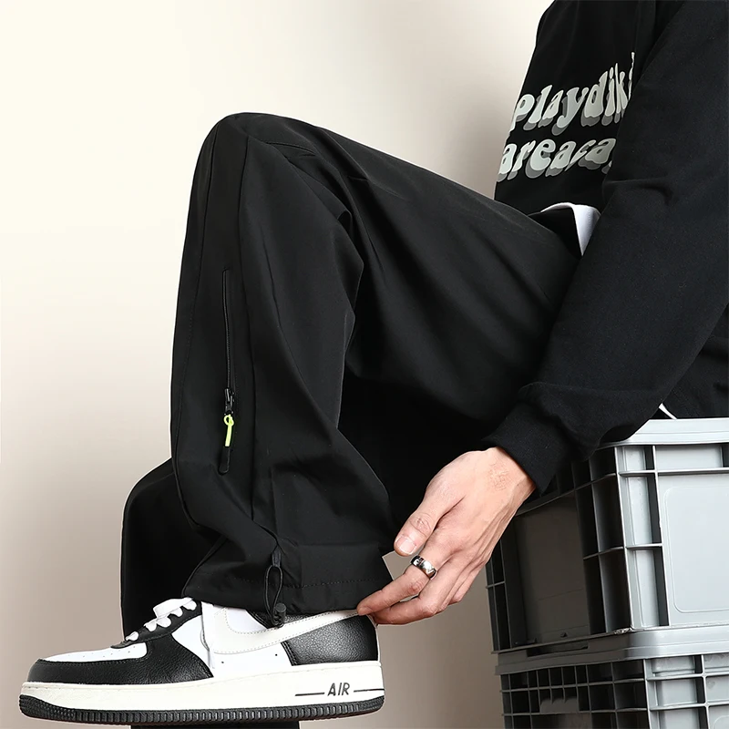 

Американские ретро-брюки для активного отдыха, мужские прямые свободные повседневные длинные брюки, модные брендовые штаны в стиле High Street