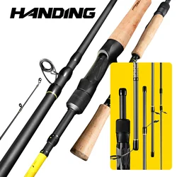 HANDING 40-43cm Travel Fishing Rod 5-6 Sections Seaguide Guide Ring Portable and Protective Rod for Trip Fast Action Fishing Rod