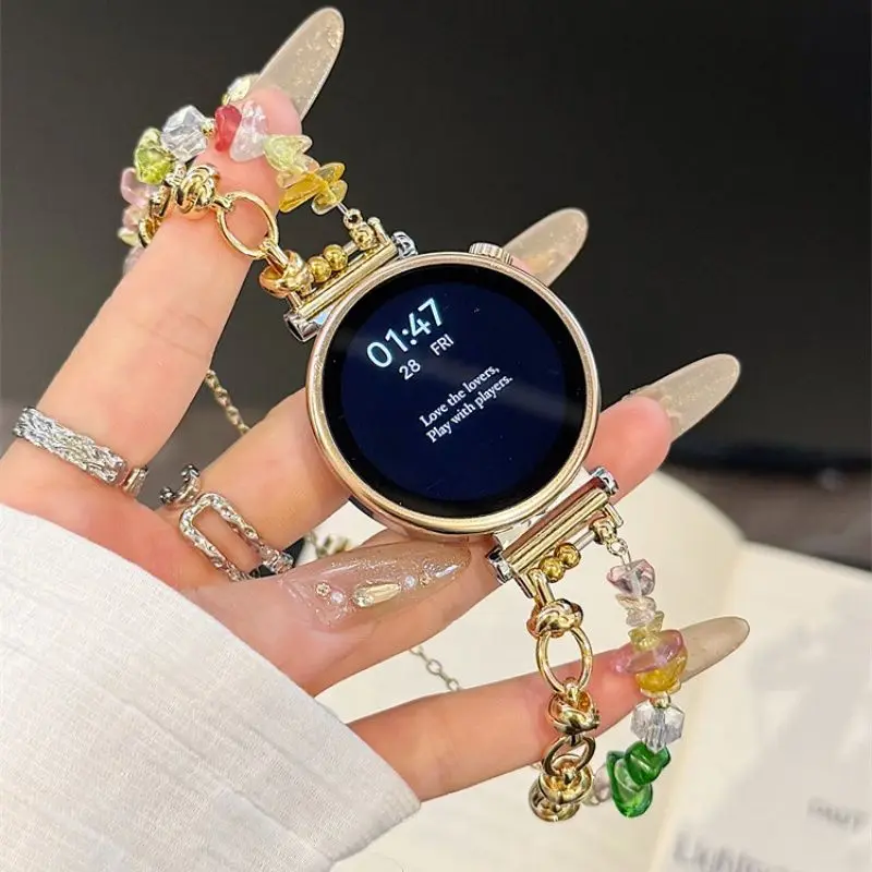 Natural broken bead bracelet suitable for Huawei GT5/GT5 Pro/GT4/GT2/3/4 22mm/20mm/18mm watch straps