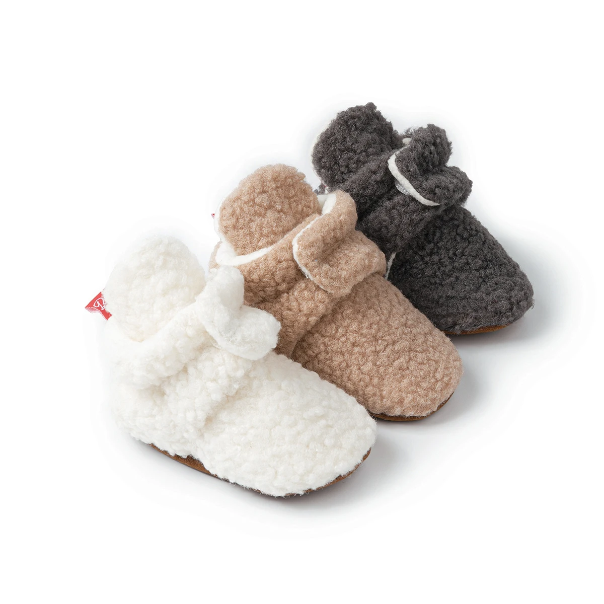 KIDSUN Baby Socks Winter Boy Girl Booties Fluff Warm Soft Toddler First Walkers Anti-slip Infant Crib Shoes Moccasin Newborn