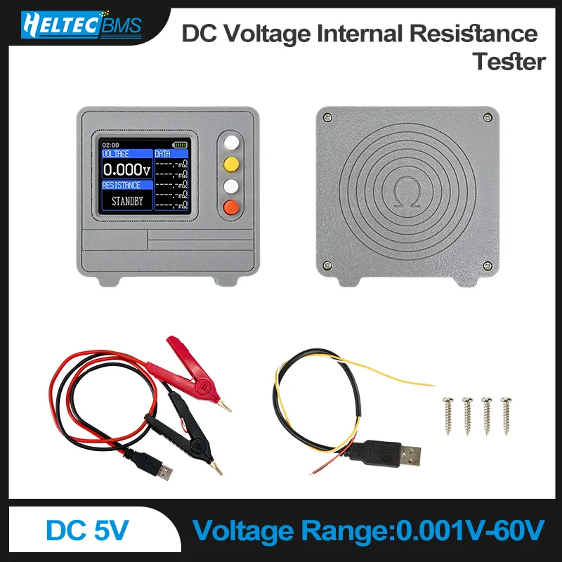 Four-line TV607 DC5V High-precision Lithium Battery Internal Resistance Meter Tester Quality Detector 18650 Dry Battery