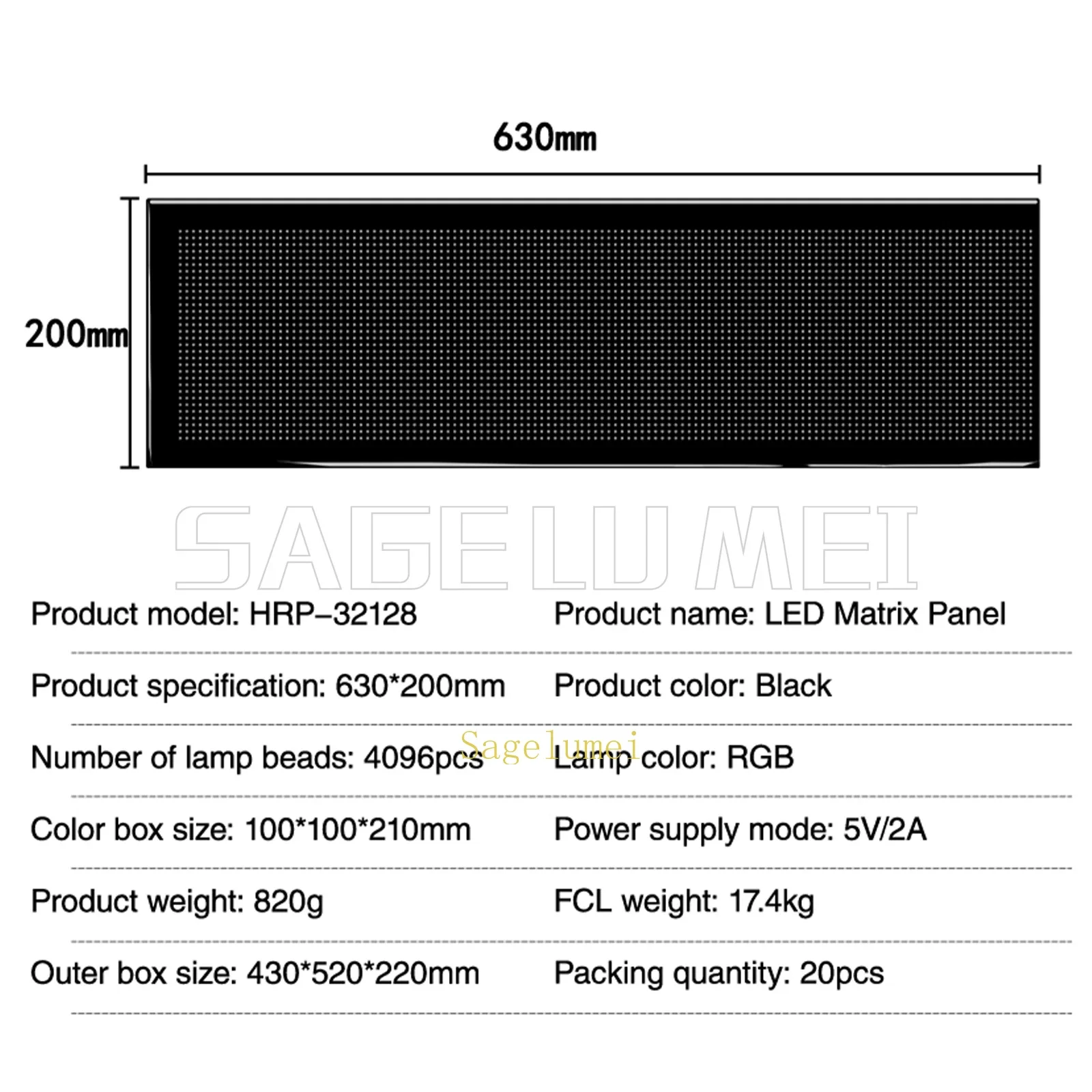 Big Led Matrix Panel LED Screen Sign Advertising RGB Scrolling Messages Display Board Flexible Car Rear Window Advertising Light