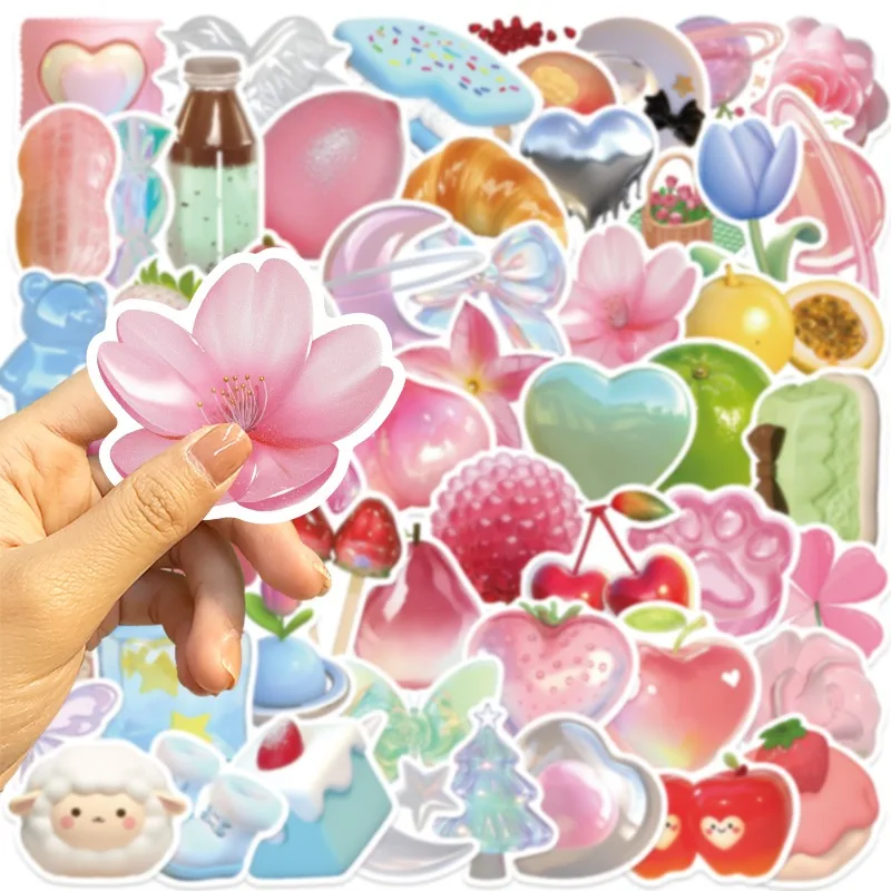 54枚入り 漫画キャラクター 3D クリエイティブ グラフィティ デコレーション ステッカー