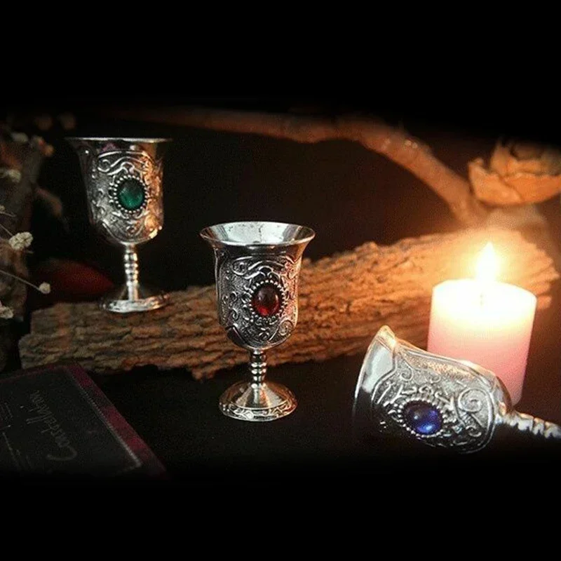 ماجيك بوذا مذبح الكأس كأس ويكا باقان الرجعية العرافة الدعائم القوطية كوكتيل كوب ويسكي حانة بار كأس للنبيذ #6