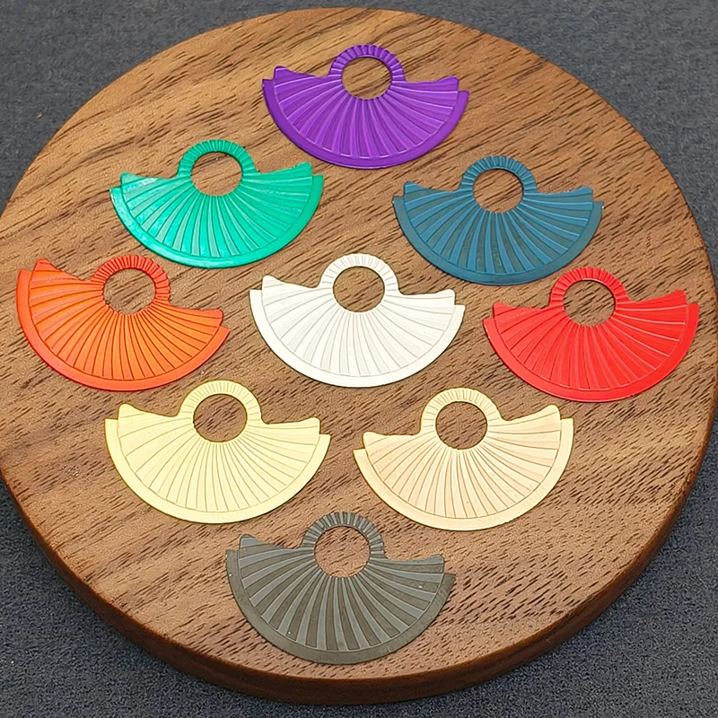 Nh35 nh36 remendo de metal do rotor do martelo automático se encaixa 4r35 4r36 nh35 nh36 7s movimento automático skx007 relógio reequipamento parte do rotor do martelo