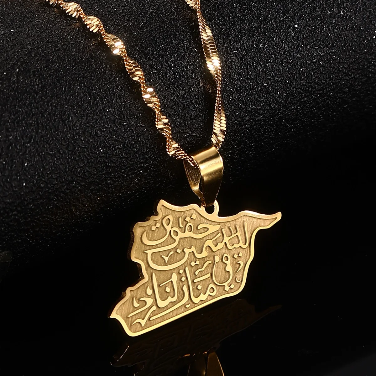 Syria Map Pendant Necklaces Fashion Syrians Jewelry