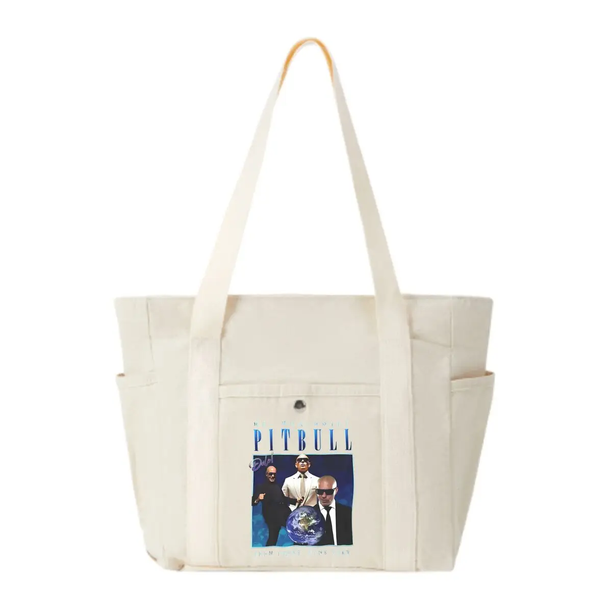 

Mr. Worldwide Pitbull Graphic Women's Fashion Shoulder Bag Class Large Capacity Student Tote Bag