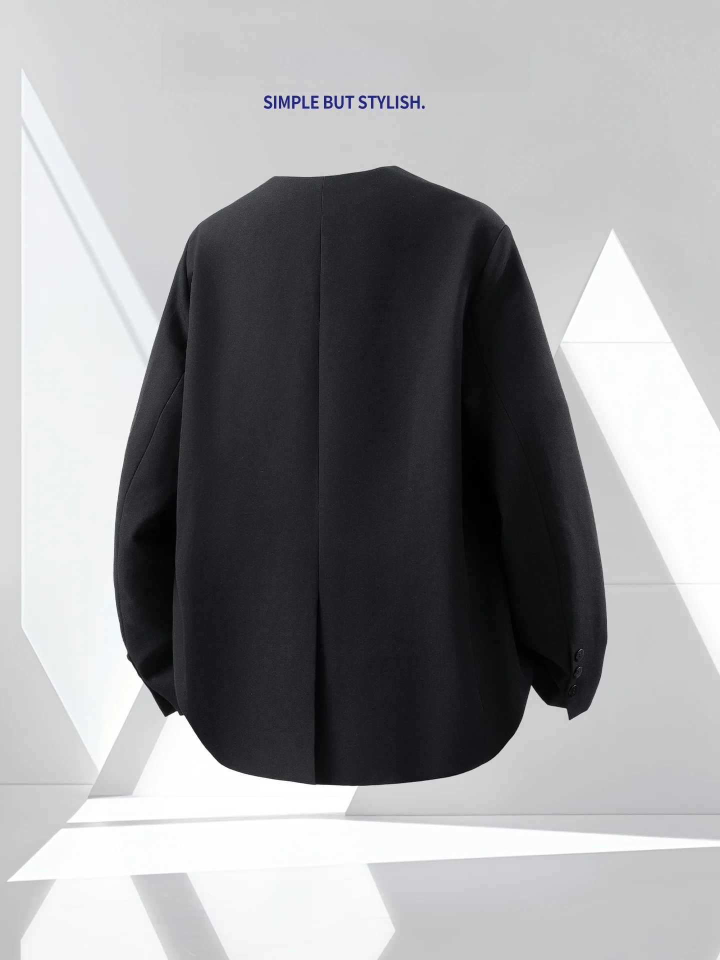 

Новый китайский мужской повседневный костюм Bla Jaet, осень 2024, модный модный длинный свек из полиэфирного волокна с пуговицами