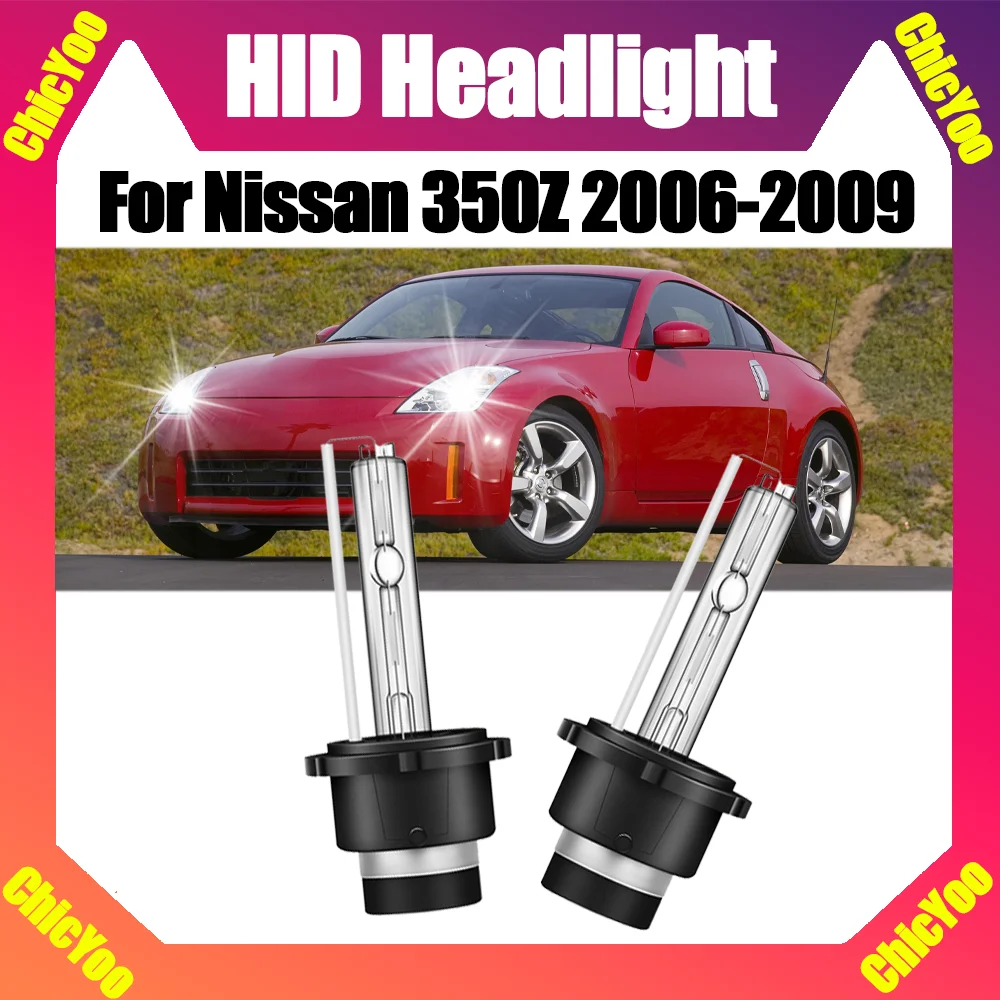 

2PCS 6000K White Super Bright D2S Xenon Headlight Bubs 20000LM High Power Xenon 35W Car Lights 12V 24V For Nissan 350Z 2006-2009