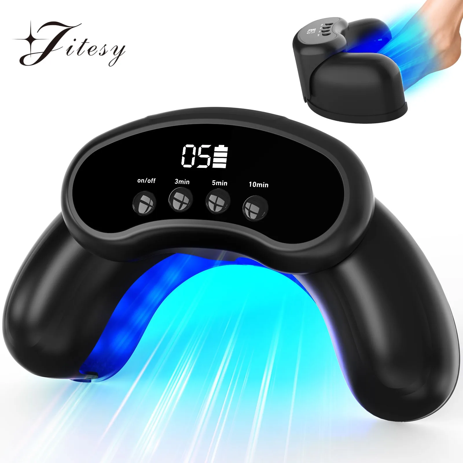 

45W Laser Fungi Nails Feet Device 22pcs*470nm+8pcs*905nm invisible Infrared Light Nail Fungus Treatment Personal Health Care