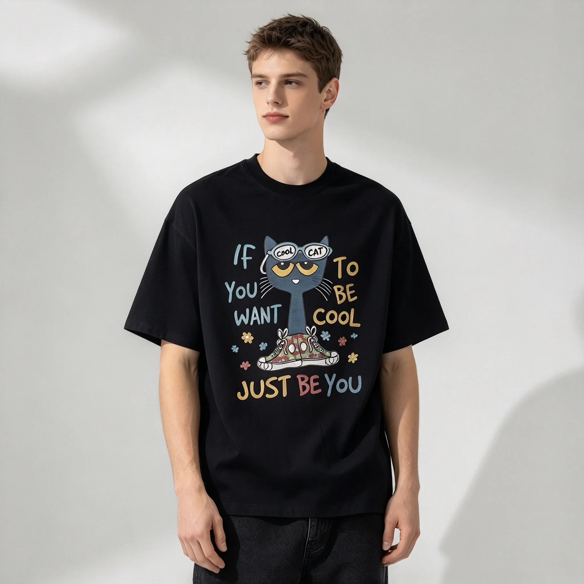 Unisex Pete Cat Graphic T-Shirt - 