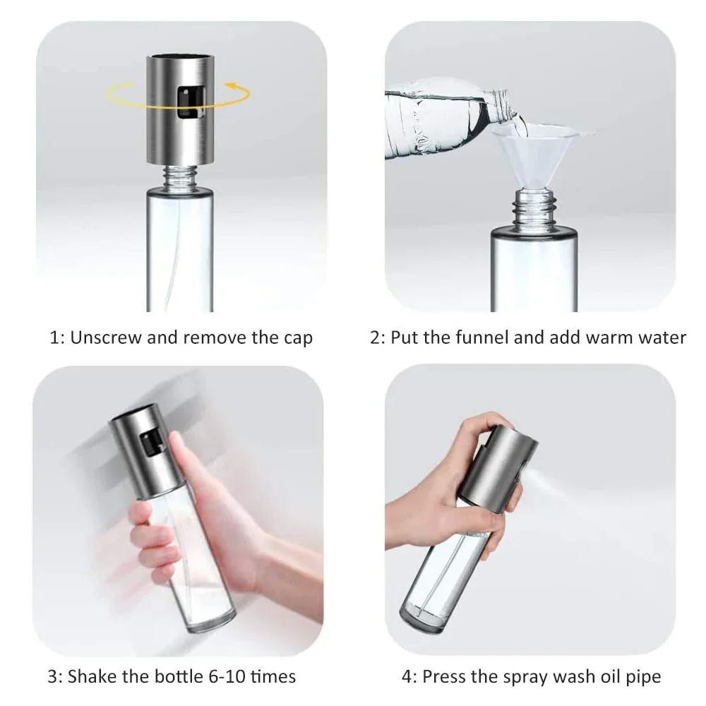 Barbecue Glass Mixing Condiment Bottle Vinegar Soy Sauce Spray Oiler Seasoning Condiment Bottle kitchen set Oil Dispenser image 6