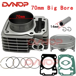 70mm big bore Motorcycle Cylinder Kit For Honda XR150 CBF150 Upgrade CBF185 CBF200  XR200 Modified Engine Parts