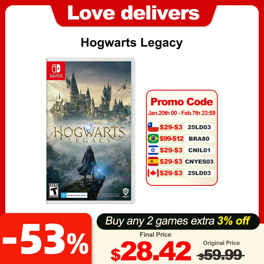 Hogwarts Legacy Nintendo Switch Game Deals 100% Original Physical Game Card Support Single Player RPG Genre for Switch OLED Lite