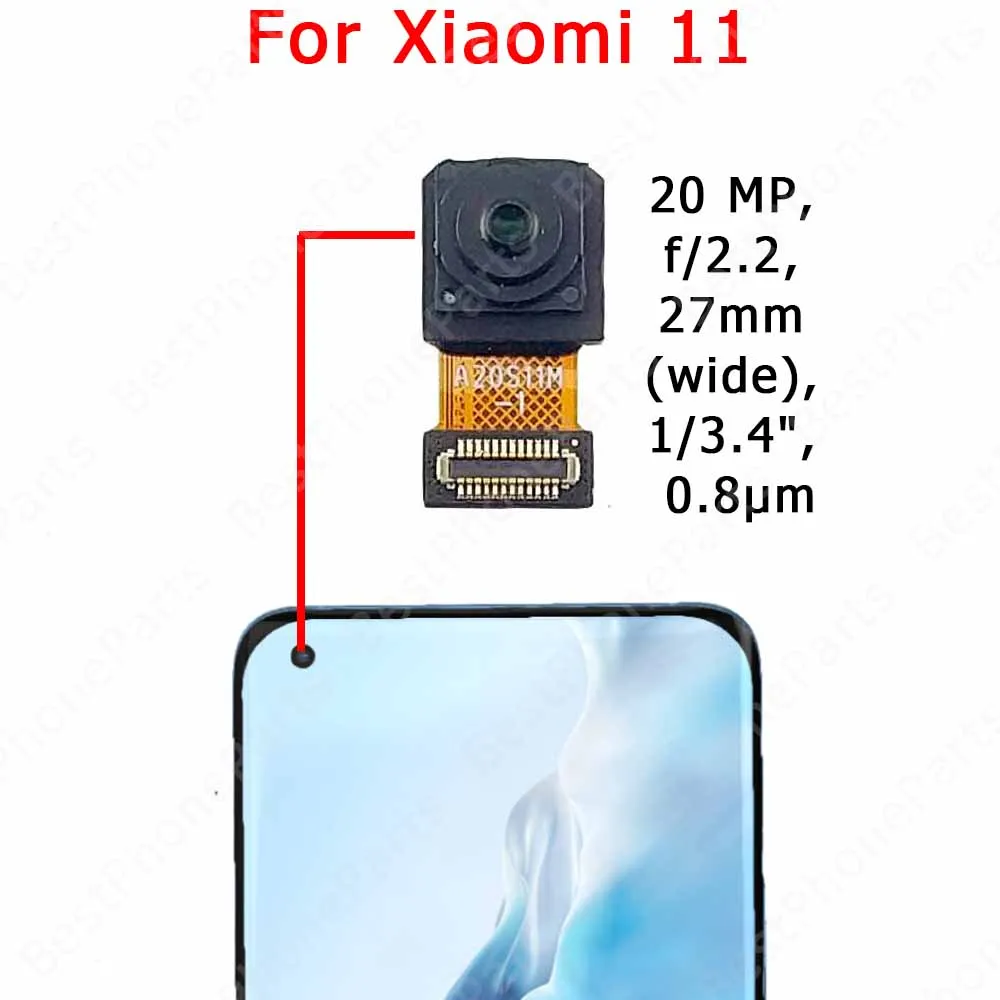 Front Camera For Xiaomi Mi 11 Lite 11i 11T Pro 5G Mi11 Ultra Frontal Selfie Camera Module