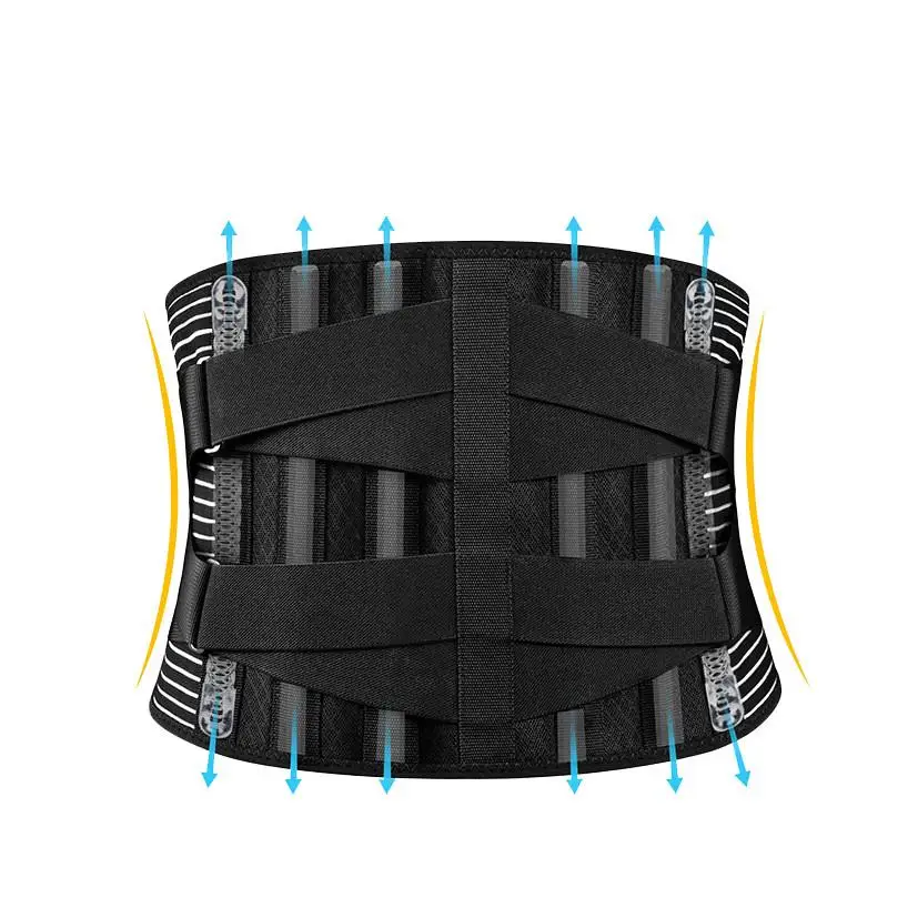 Antypoślizgowe stabilizator lędźwiowy regulowane pas wspierający dolny odcinek pleców do pracy z powrotem ulga w bólu pas wspierający pas dla