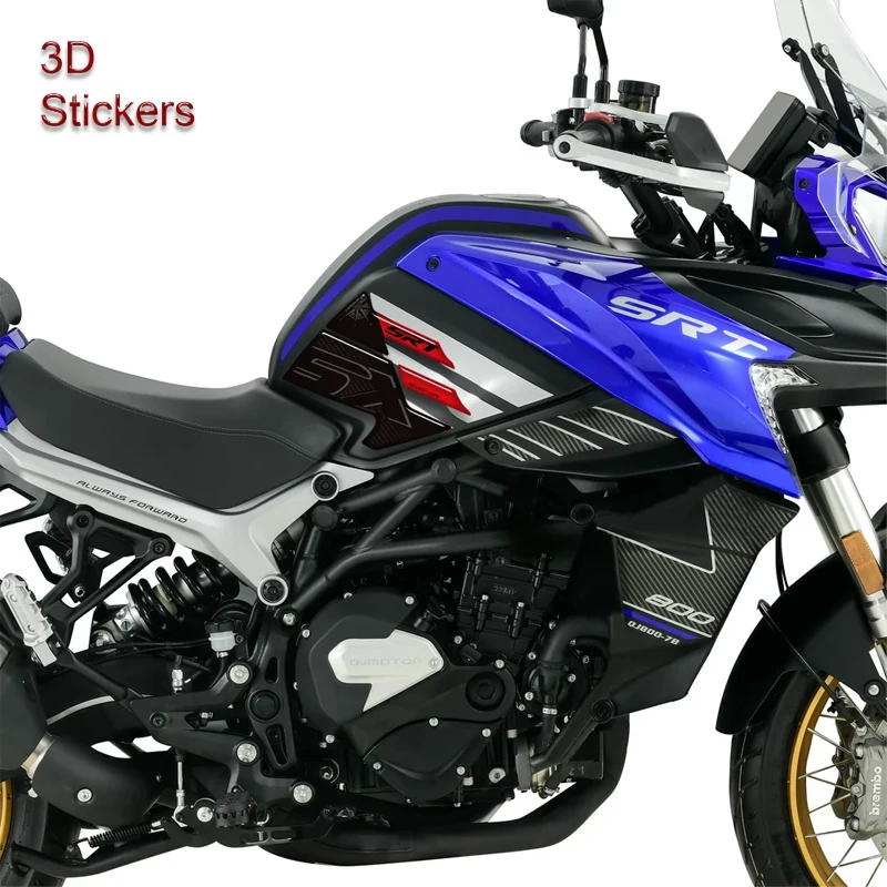 

2023-202 Motorcycle Accessories Fuel Tank Pad Protector Covers Waterproof 3D Resin Stickers Kit For QJ Motor SRT 800 900 S X SX