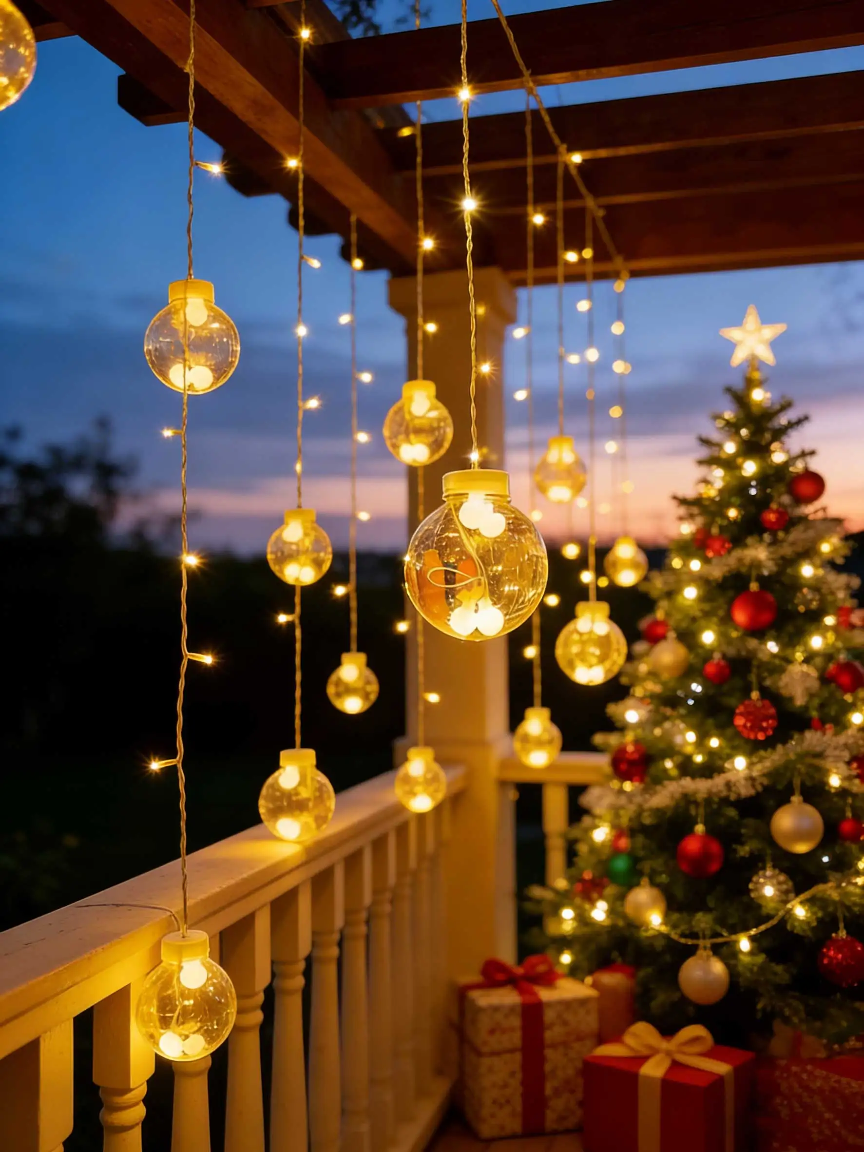 

Гирлянда-шары для загадывания желаний, 118,11 дюймов, новая модель 2025 года, 8 режимов освещения, 108 светодиодов, 12 шаров-желаний, на батарейках (без сетевого шнура), настенная