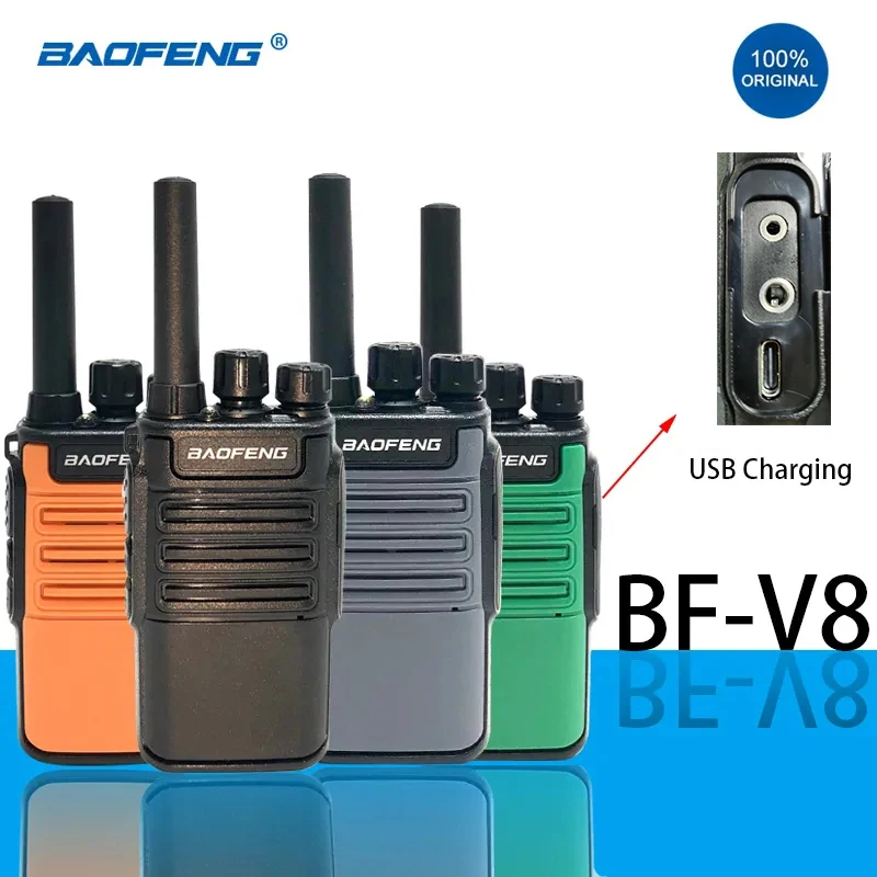 Baofeng-Mini BF-V8 bidireccional, intercomunicador de mano uhf, azul, verde y naranja, transceptor hf, BAOFENG BF V8, Walkie Talkie, nuevo, 2021