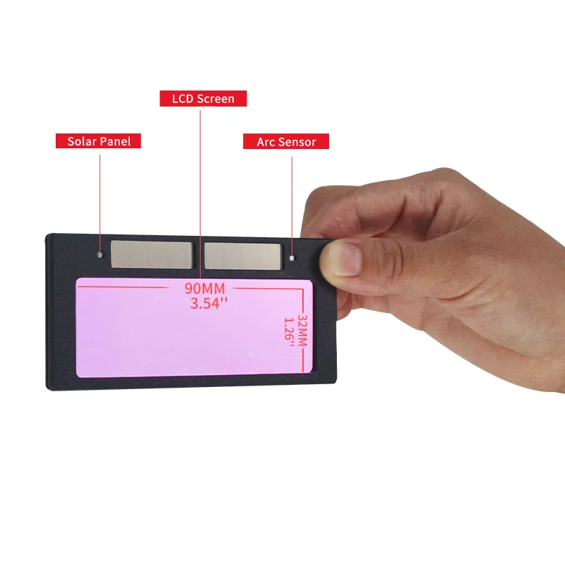 Imagem -05 - Solar Automático Escurecimento Soldador Máscara de Olho True Color Soldadores Capacete Óculos Lentes Lentes Soldagem Arc Tig Mma Mig Mag