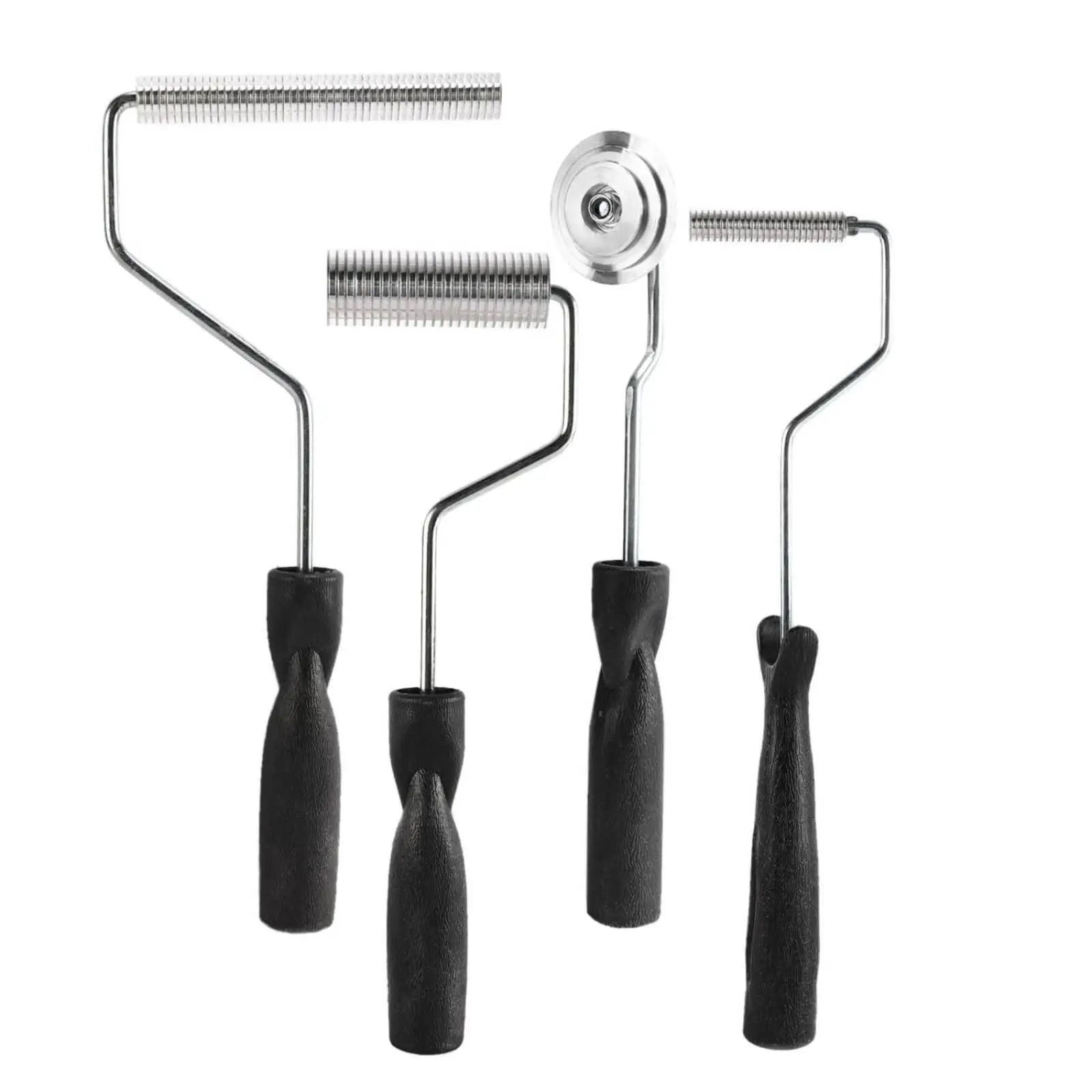 Fiberglass Paint Roller Laminating Tool Kit Aluminum Handle Bubble Removal for Detailed Resin Work