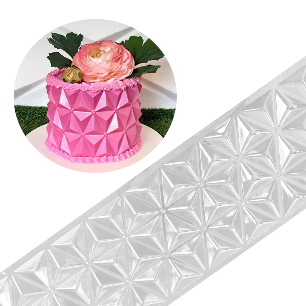 Transparent Mousse Cake Rim Mold European-style Fence Chocolate Cake Mold Baking Origami Tools Supplies Baking Accessories