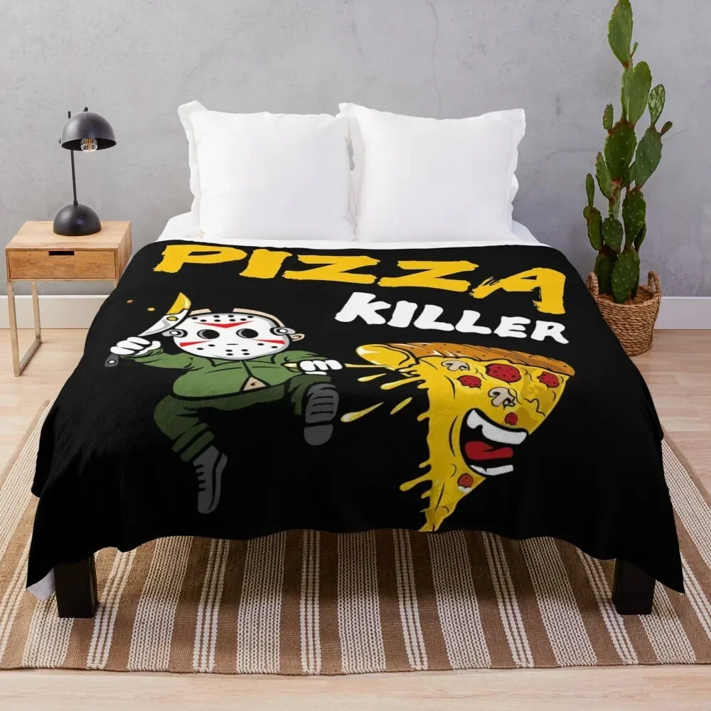 

Food Killer Pizza Throw Blanket Decorative Throw Hairys Luxury Brand Decorative Beds Blankets