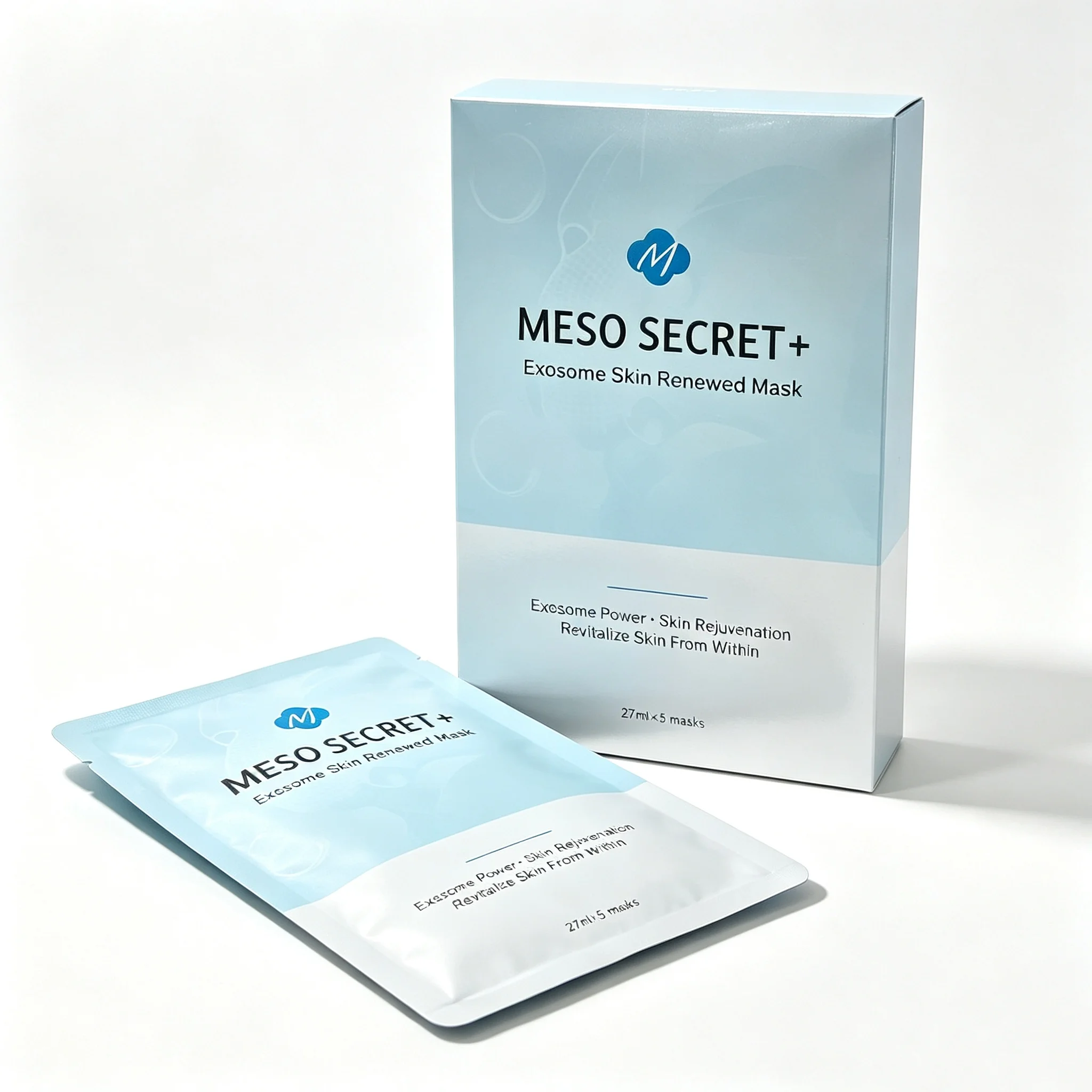 MESO SECRET Hydrating Facial Sheet Mask 27ml Hyaluronic Acid Skin Renewed Moisturizing Firming Glow Face Mask