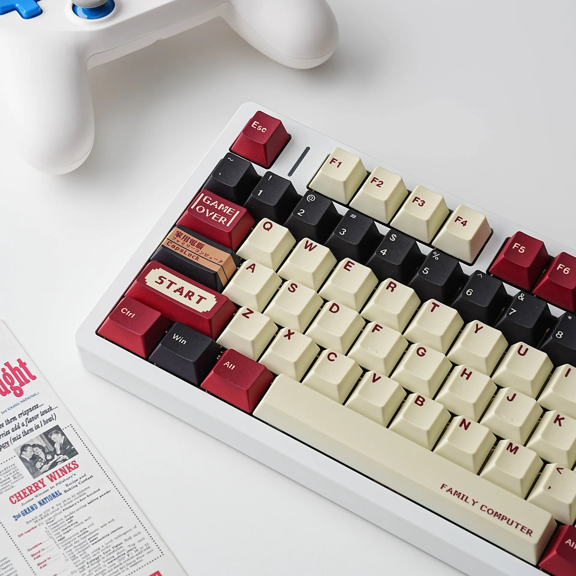 Family Computer Mechanical Keyboard Keycaps 7U ISO Russian Spanish French Germa Abnt2 Korean Japanese Cherry Profile PBT Keycap