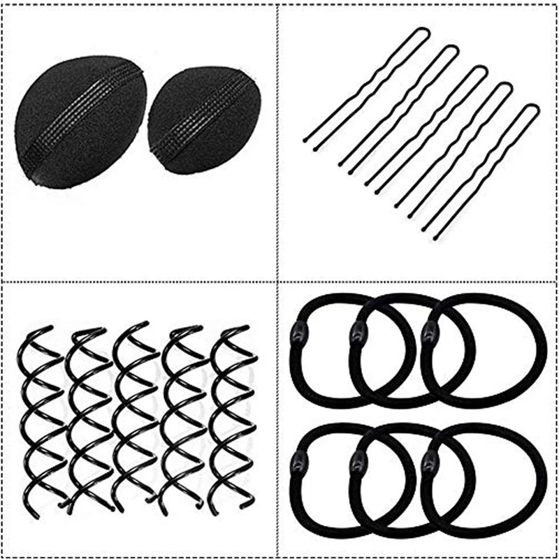 مجموعة أدوات تصفيف الشعر السحرية للنساء ، تجديل ، دبوس شعر ، كعكة ملتوية ، مشابك شعر ، مشابك شعر ، إكسسوارات تصنعها بنفسك ، 72
