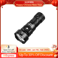 Sofirn SR20 MINI 1200lm Flashlight 18350 White and Red LED Light for Camping, Hunting, and Emergency Situations IP68 Waterproof